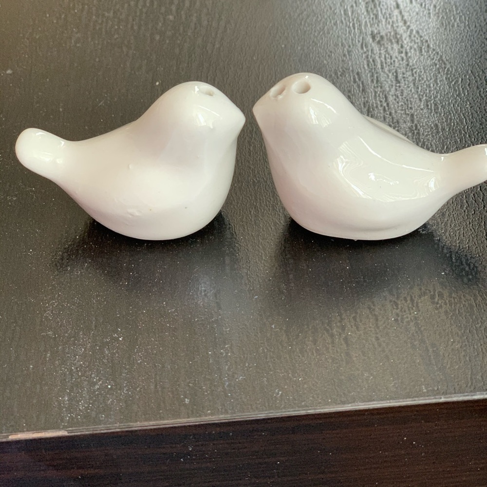 Lovebirds salt and pepper shakers